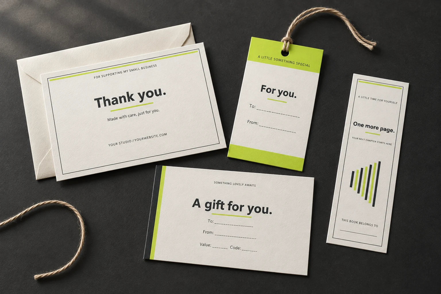 AI-generated mockup of printed examples from this digital bundle